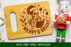 Merry And Bright Cutting Board SVG Product Image 1