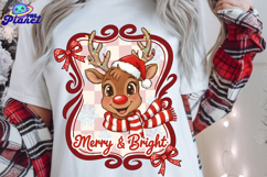 Vintage Christmas PNG Bundle, 5 Retro Holiday Sublimation Product Image 4