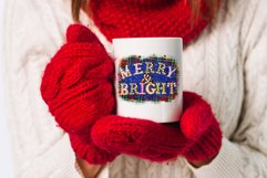 Merry And Bright Christmas PNG For Sublimation Shirts And Mugs