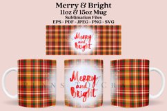 merry and bright coffee mug sublimation wrap glass mug wrap svg presized for 11oz and 15oz glass mug are sublimation files