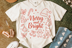 Merry And Bright Doodles PNG, Holiday PNG, Xmas PNG, Santa Product Image 5