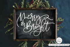 Merry &amp; Bright SVG | Christmas / Winter Design Product Image 3