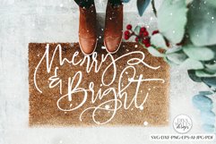 Merry &amp; Bright SVG | Christmas / Winter Design Product Image 4