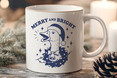 Merry and Bright Goose SVG | Funny Christmas Farm Animal PNG Product Image 2