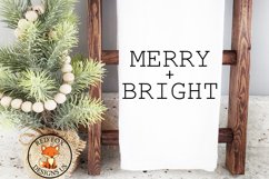Merry and Bright SVG | Farmhouse Christmas Design Product Image 1