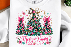 Merry and Bright Sublimation Png Product Image 1