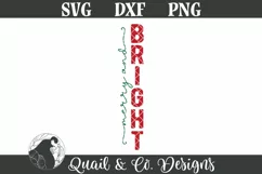 Christmas Porch Sign SVG, Christmas SVG, Merry and Bright Product Image 2