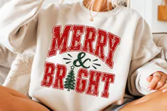 Merry and Bright Retro Christmas PNG Product Image 3