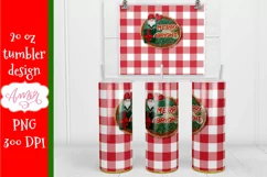 christmas gnome tumbler design for sublimation