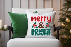 Merry And Bright SVG ,Christmas SVG Design Product Image 2