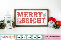 Merry and Bright SVG 
