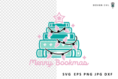 Book Stack Christmas Tree Cut File For Cricut