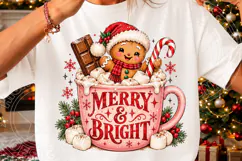 Merry & Bright Gingerbread Hot Cocoa PNG Product Image 3