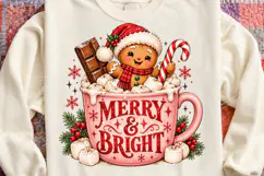 Merry & Bright Gingerbread Hot Cocoa PNG Product Image 4