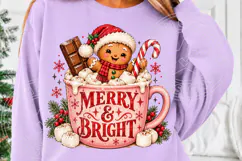 Merry & Bright Gingerbread Hot Cocoa PNG Product Image 5