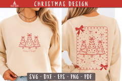 Merry Bright SVG Christmas Tree Coquette SVG designs