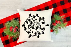 Merry bright svg design for Christmas, Christmas SVG quotes Product Image 3