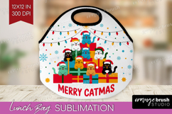 Merry Catmas Xmas Lunch Bag Christmas Lunch Bug PNG Product Image 1