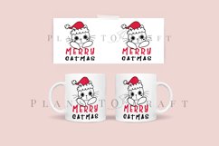 merry catmas merry christmas coffee mug glass wrap svg 11oz 15oz mug svg presized for 11oz 15oz glass ready to cut and sublimation files