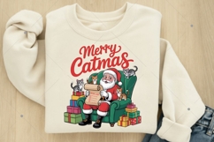 Merry Catmas PNG, Funny Christmas PNG, Merry Christmas Product Image 4