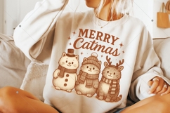 Merry Catmas PNG, Funny Christmas Cat Png, Meowy Christmas Product Image 6