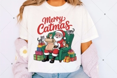 Merry Catmas PNG, Funny Christmas PNG, Merry Christmas Product Image 1