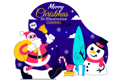10 Merry Christmas Celebration Illustration Product Image 1