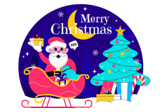 10 Merry Christmas Celebration Illustration Product Image 4