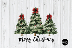 Merry Christmas PNG, Christmas Tree PNG, Pink Trees PNG Product Image 1