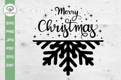 Merry Christmas SVG Christmas Scene SVG Product Image 1