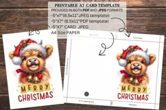 Christmas Greeting Card, Merry Christmas Card, PDF, JPG Product Image 3