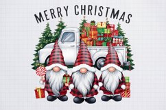 Sublimation PNG, Merry Christmas Gnomes Sublimation, PNG Product Image 1