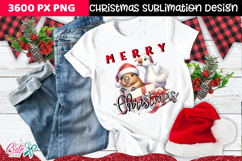 Capybara and goose Christmas Sublimation Clipart Product Image 2