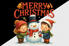 Merry Christmas tumbler, mug wrap, clipart sublimation png Product Image 2