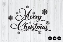 Merry Christmas SVG, Christmas Saying SVG Product Image 1