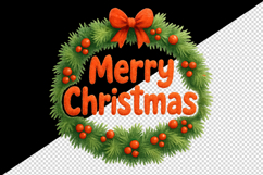 Merry Christmas tumbler, mug wrap, clipart sublimation png Product Image 2