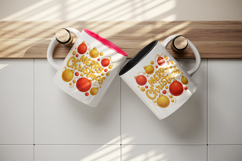 Merry Christmas tumbler, mug wrap, clipart sublimation png Product Image 3