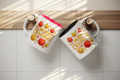 Merry Christmas tumbler, mug wrap, clipart sublimation png Product Image 3