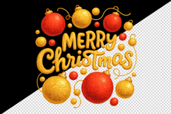 Merry Christmas tumbler, mug wrap, clipart sublimation png Product Image 2