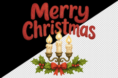 Merry Christmas tumbler, mug wrap, clipart sublimation png Product Image 2