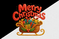 Merry Christmas tumbler, mug wrap, clipart sublimation png Product Image 2