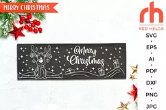 merry christmas svg, peeking reindeer svg, christmas deer dxf, reindeer baubles svg, christmas scene svg, christmas template, xmas window decor, winter theme svg, window cling, christmas card svg, christmas ornament, xmas decoration, holiday design