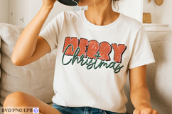 Merry Christmas SVG PNG T-shirt Design Product Image 2