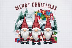 Sublimation PNG, Merry Christmas Gnomes Sublimation, PNG Product Image 2