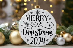 Merry Christmas 2024 SVG , First Christmas Family SVG Product Image 3