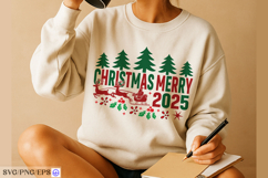 Merry Christmas 2025 SVG Holiday Design for Cricut Product Image 3