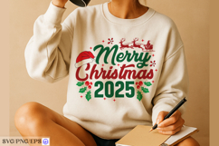 Merry Christmas 2025 SVG Holiday Design for Cricut PNG Product Image 3