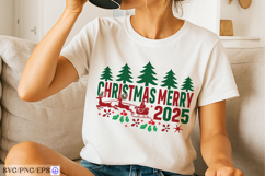 Merry Christmas 2025 SVG Holiday Design for Cricut Product Image 4