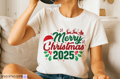 Merry Christmas 2025 SVG Holiday Design for Cricut PNG Product Image 4