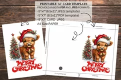 Christmas Greeting Card, Winter Card, PDF, JPG Product Image 3